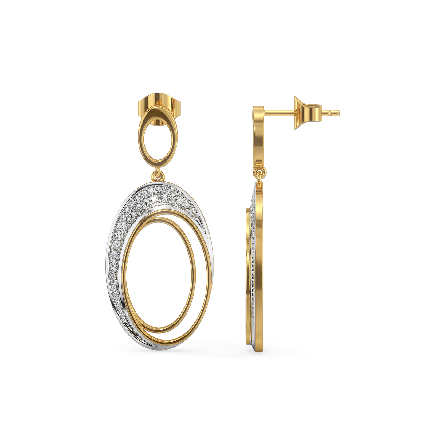 Tidal Grace - Lab Diamond Drop Earrings