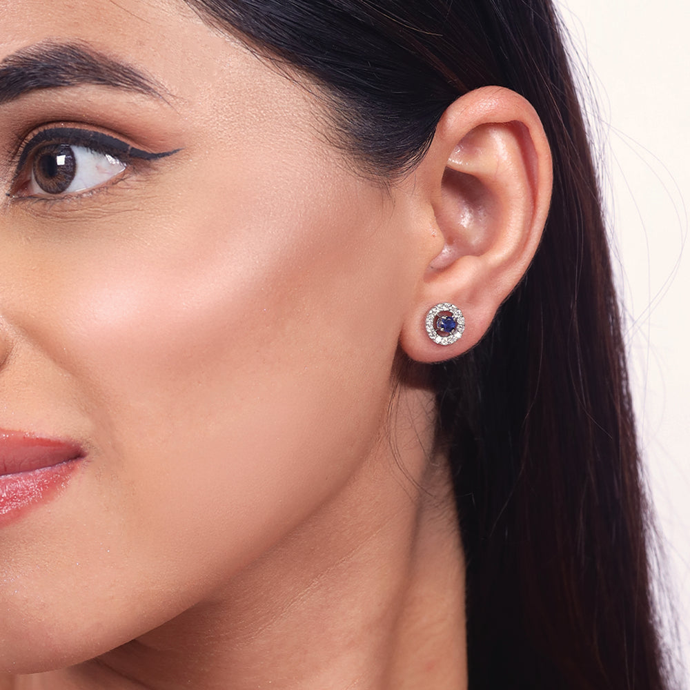 Wink of Protection - Lab Diamond Stud Earrings