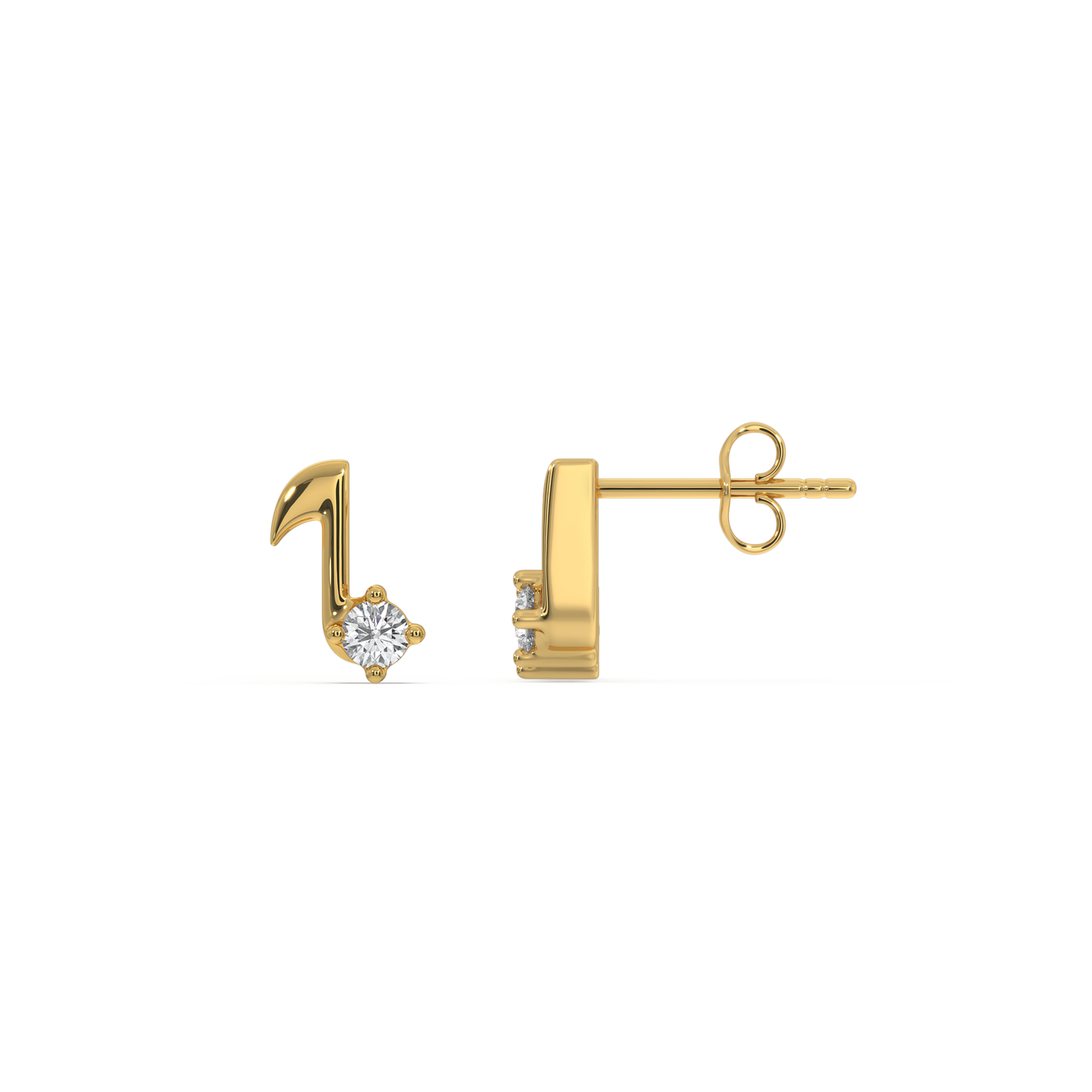 Harmony Beam - Lab Diamond Stud Earrings