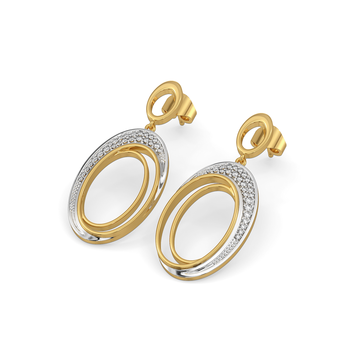 Tidal Grace - Lab Diamond Drop Earrings