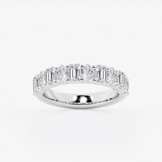 Adeline - Alternating Stone Design Wedding Ring