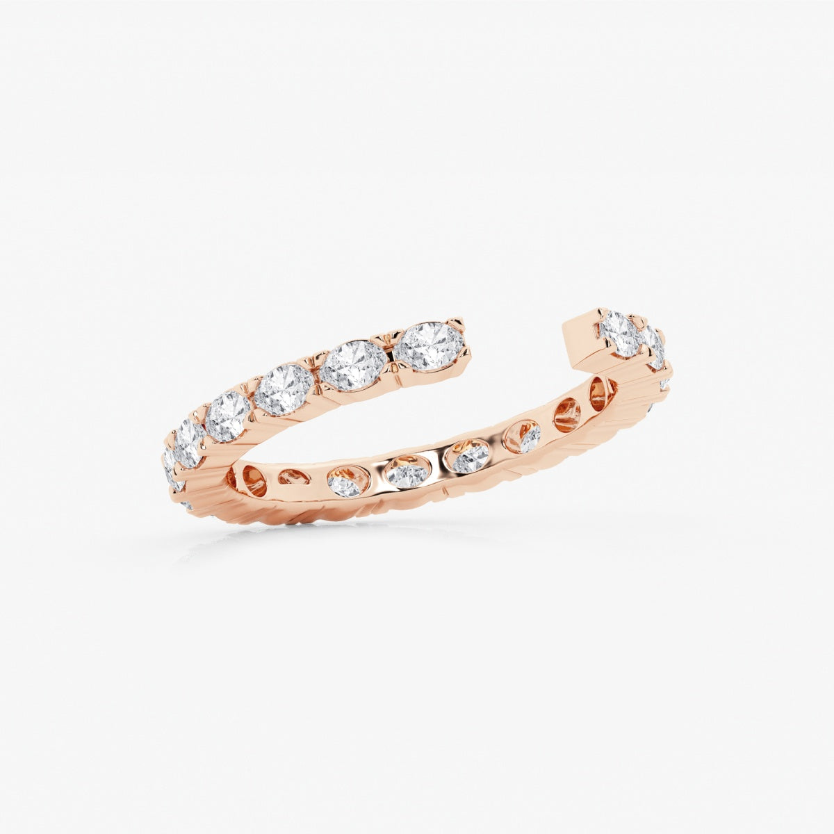 Arabelle - Elegant East-West Design Wedding Ring