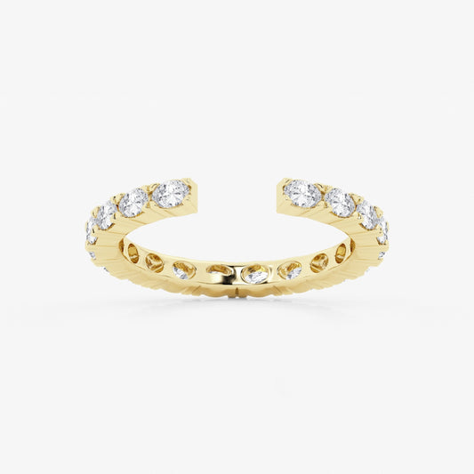 Arabelle - Elegant East-West Design Wedding Ring