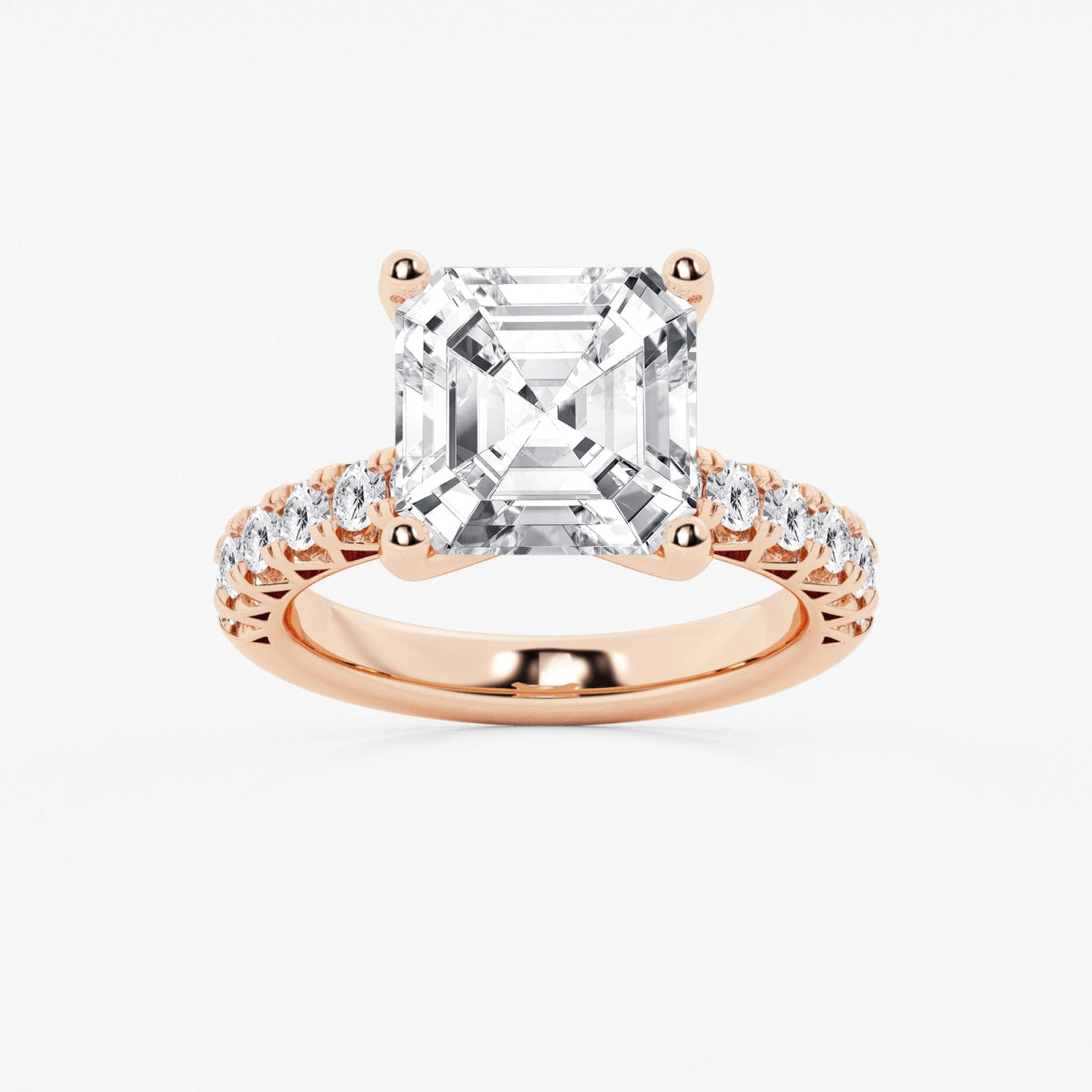 Aria - Crown-Inspired Side Stones Engagement Ring