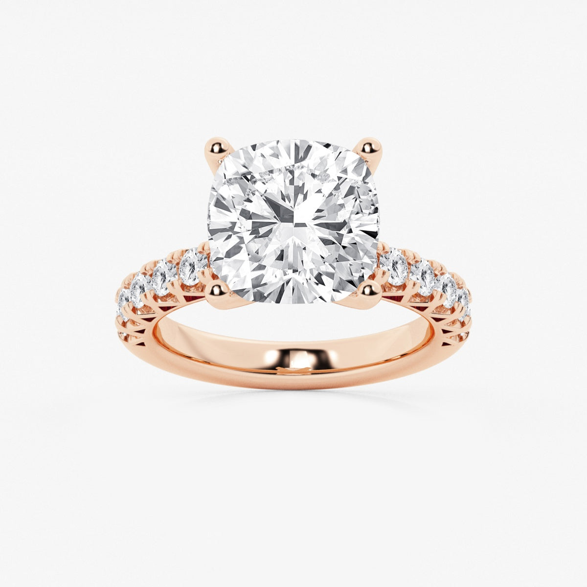 Aria - Crown-Inspired Side Stones Engagement Ring