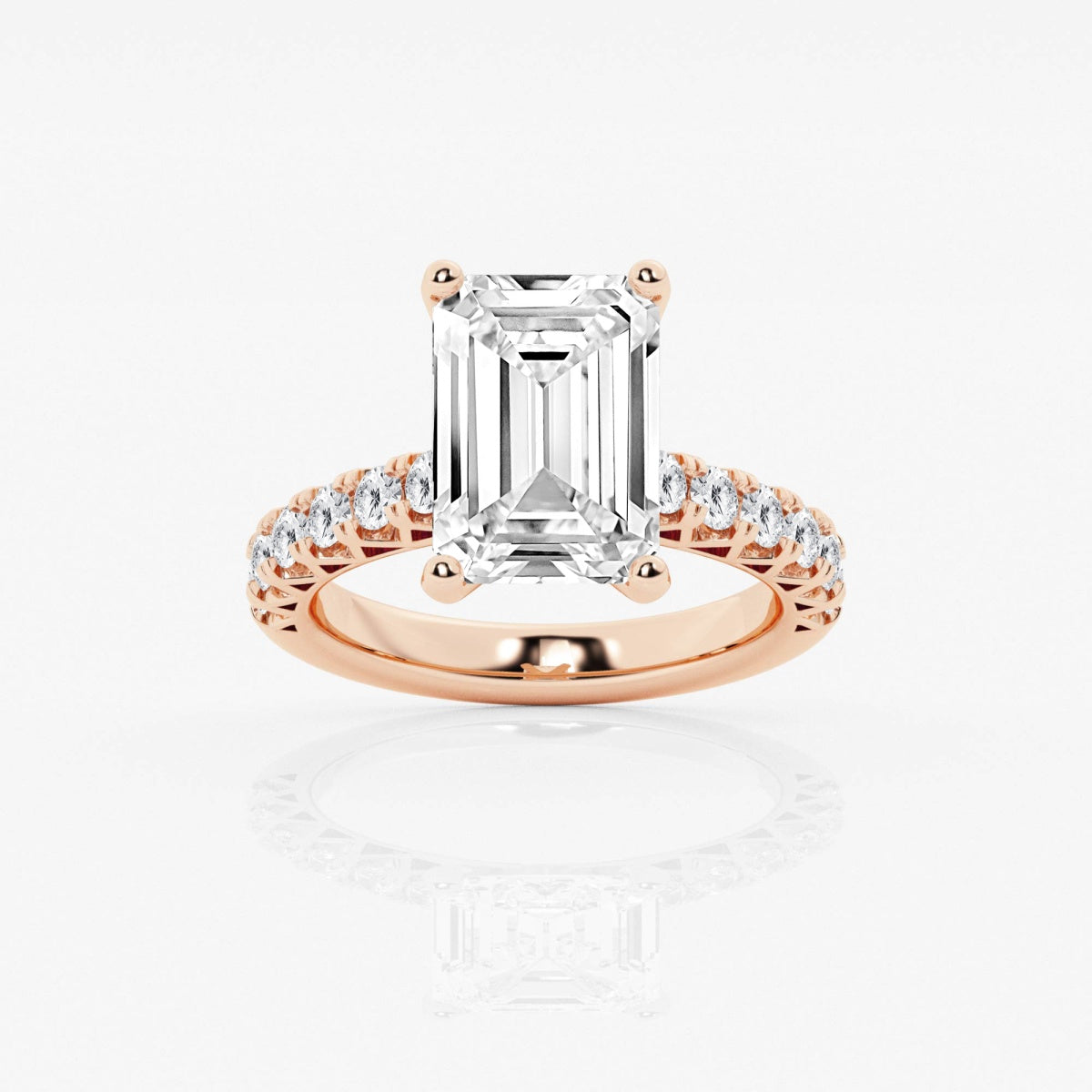 Aria - Crown-Inspired Side Stones Engagement Ring