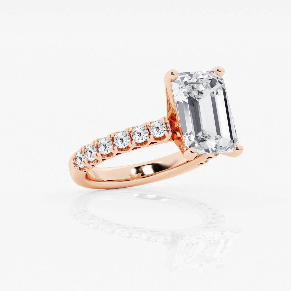 Aria - Crown-Inspired Side Stones Engagement Ring