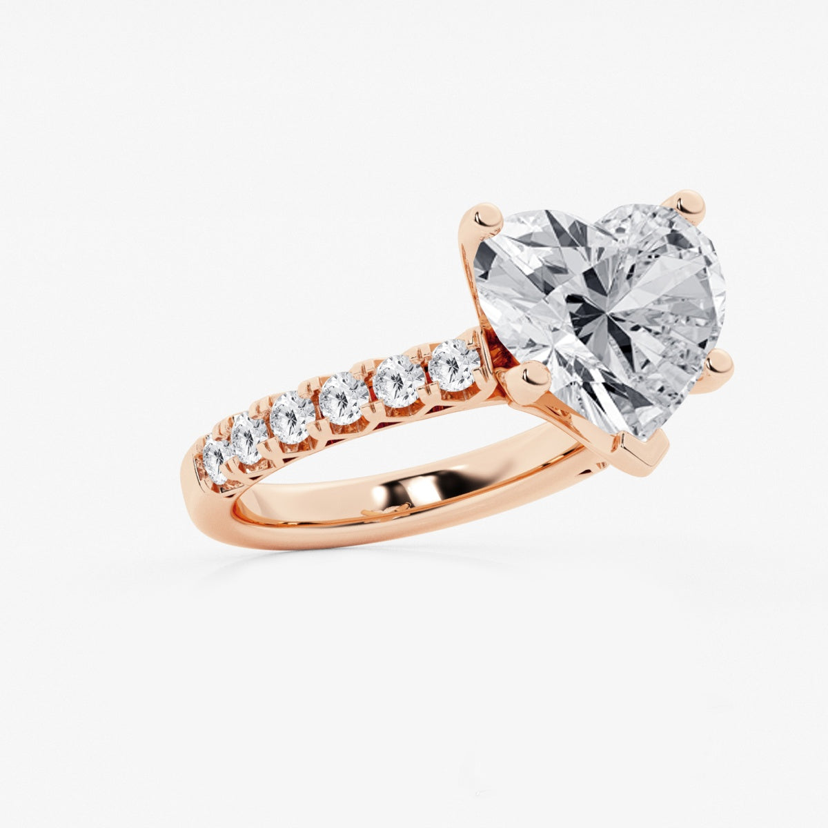 Aria - Crown-Inspired Side Stones Engagement Ring