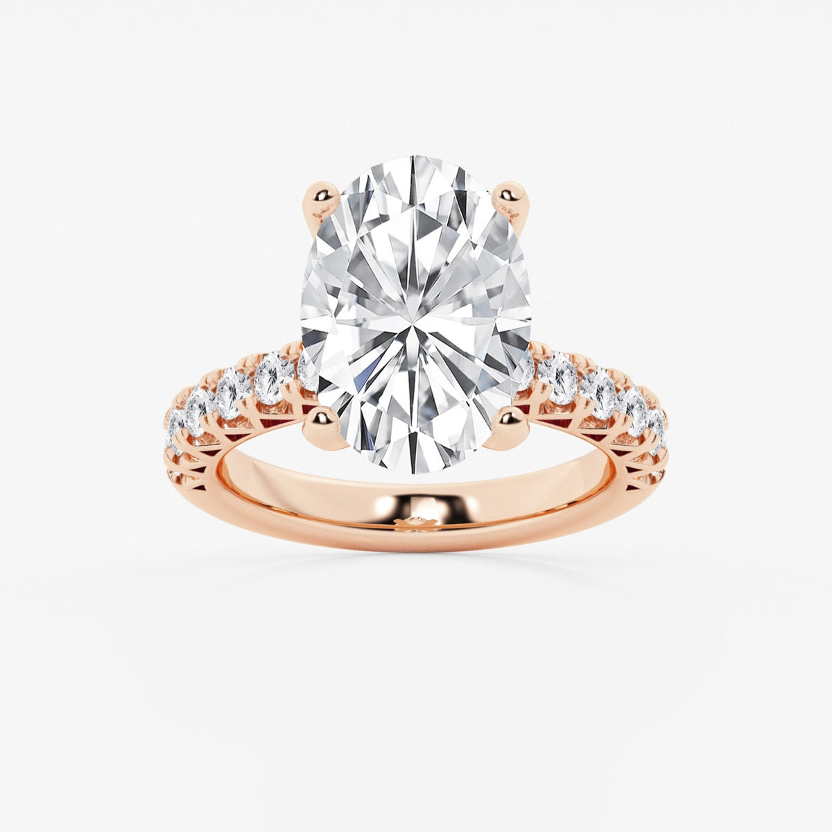 Aria - Crown-Inspired Side Stones Engagement Ring