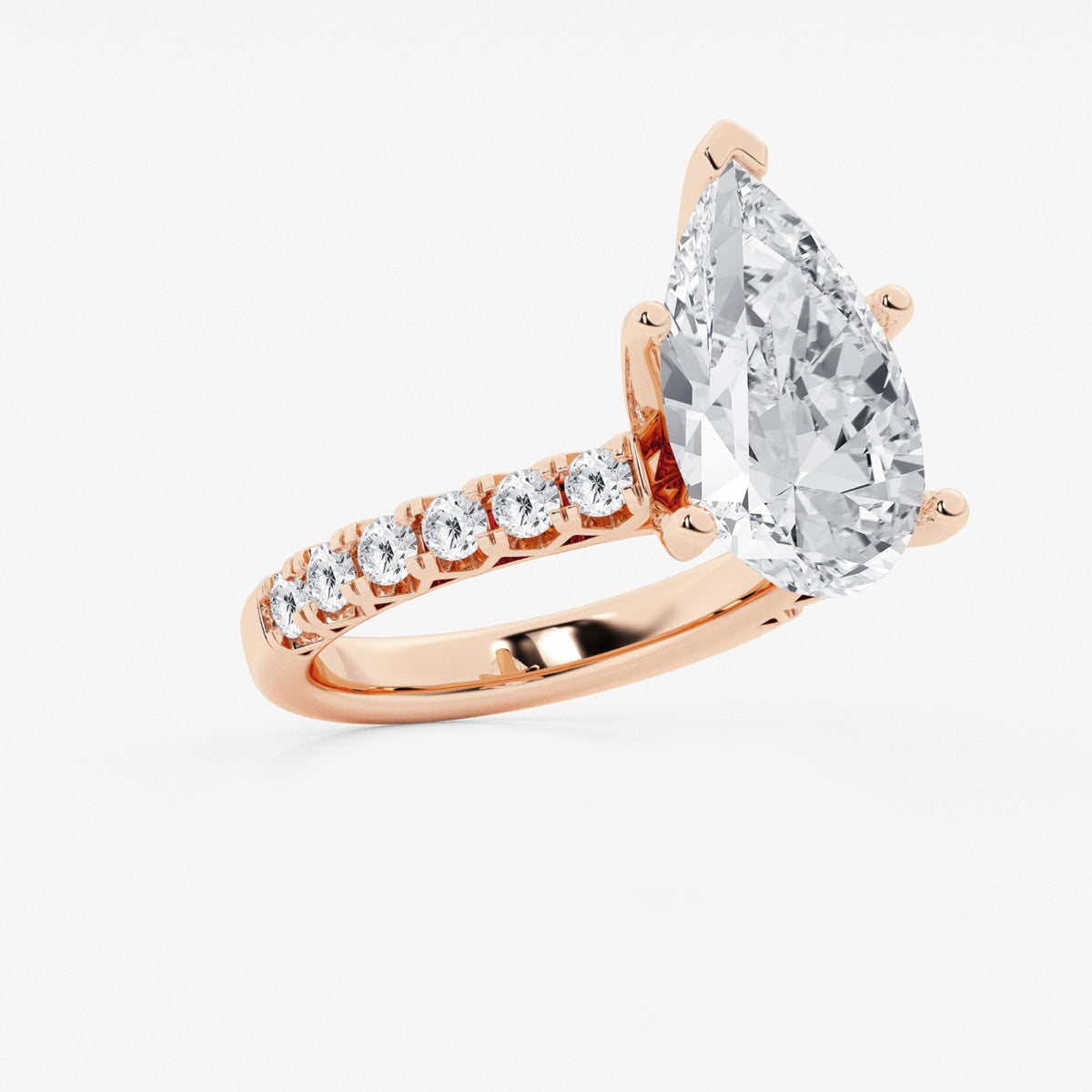 Aria - Crown-Inspired Side Stones Engagement Ring