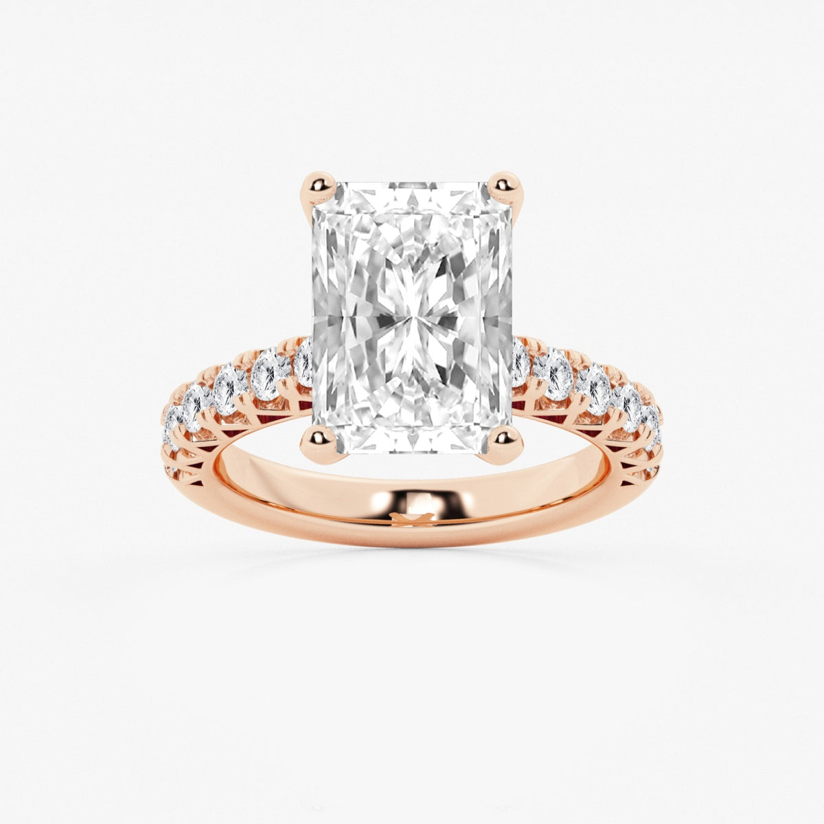 Aria - Crown-Inspired Side Stones Engagement Ring
