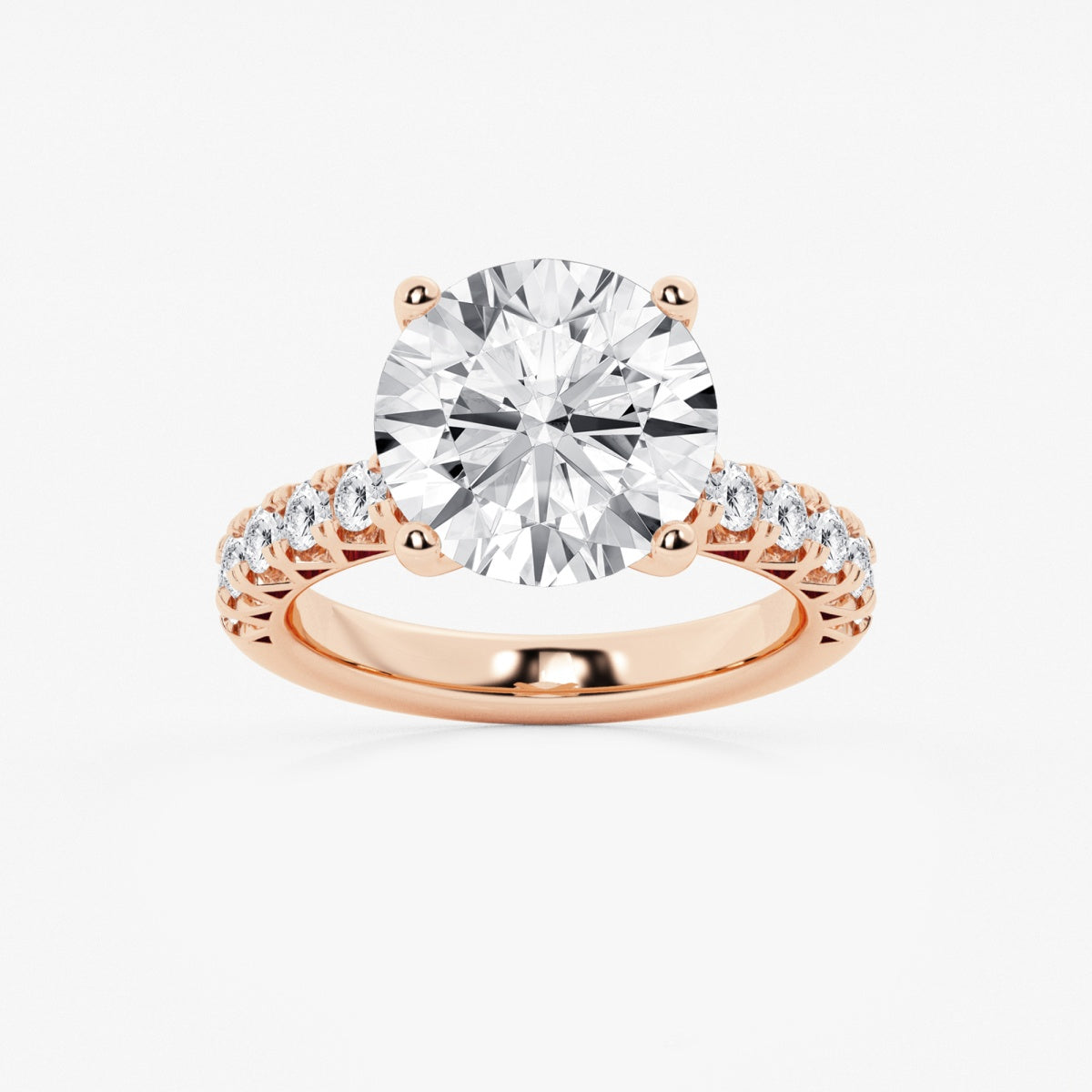 Aria - Crown-Inspired Side Stones Engagement Ring