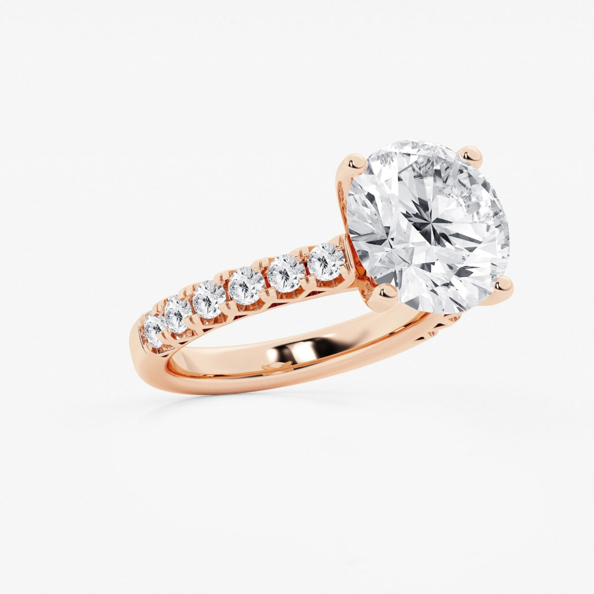 Aria - Crown-Inspired Side Stones Engagement Ring