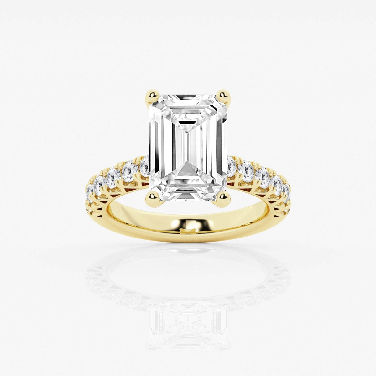 Aria - Crown-Inspired Side Stones Engagement Ring