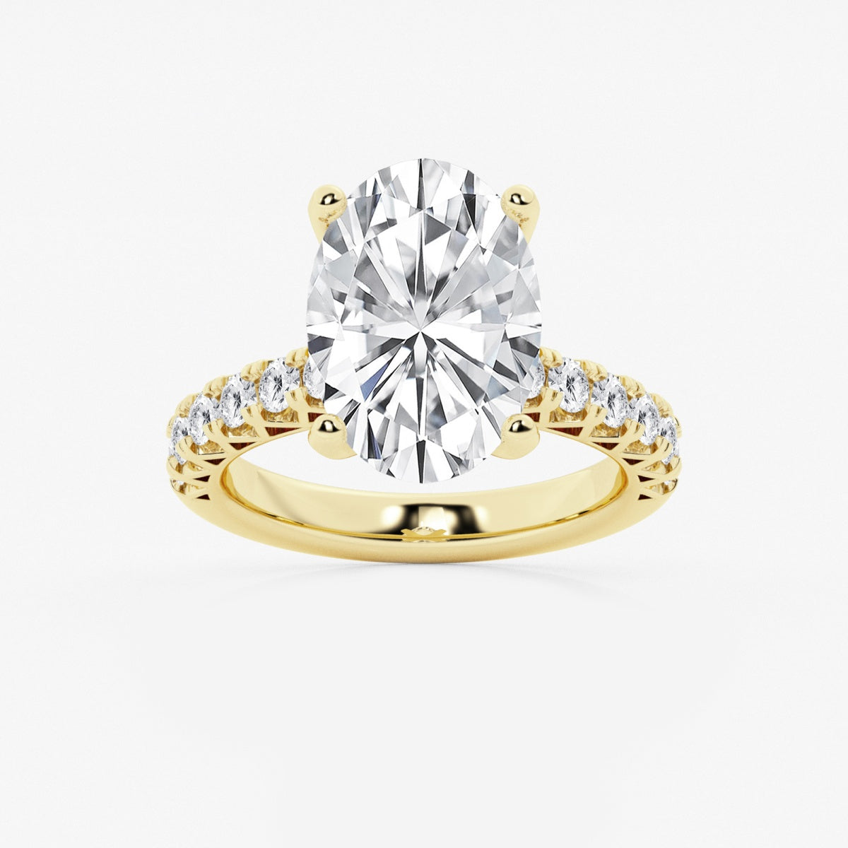 Aria - Crown-Inspired Side Stones Engagement Ring