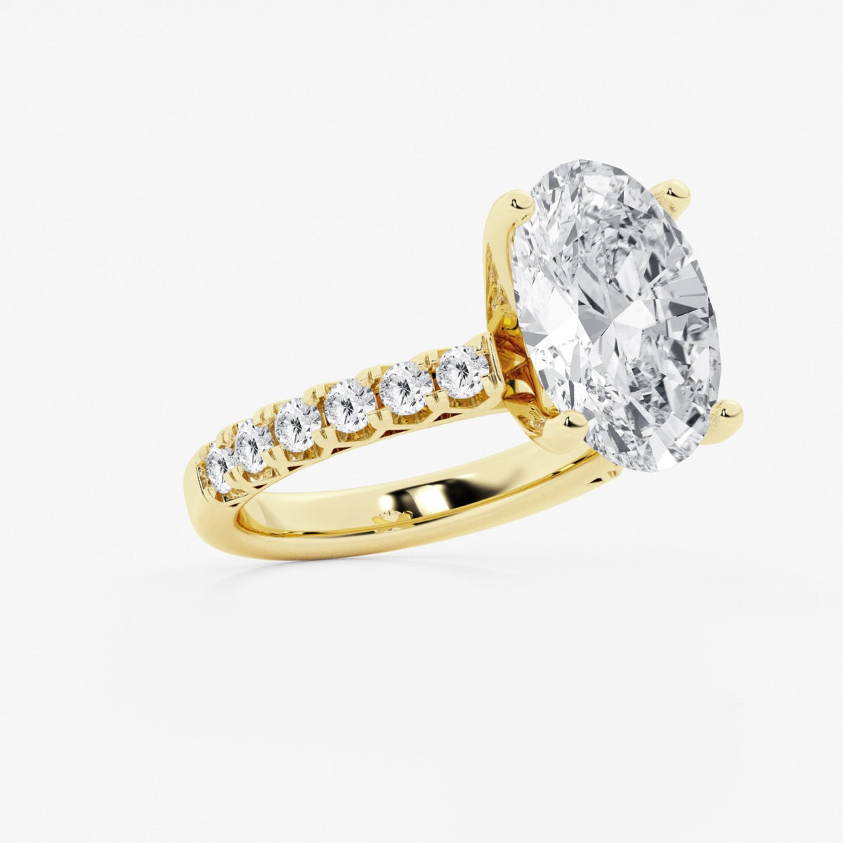 Aria - Crown-Inspired Side Stones Engagement Ring