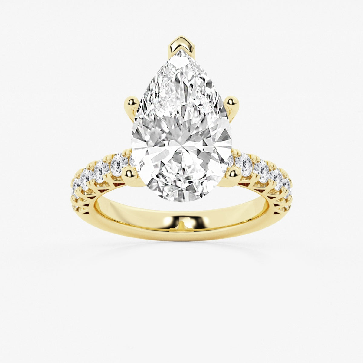 Aria - Crown-Inspired Side Stones Engagement Ring