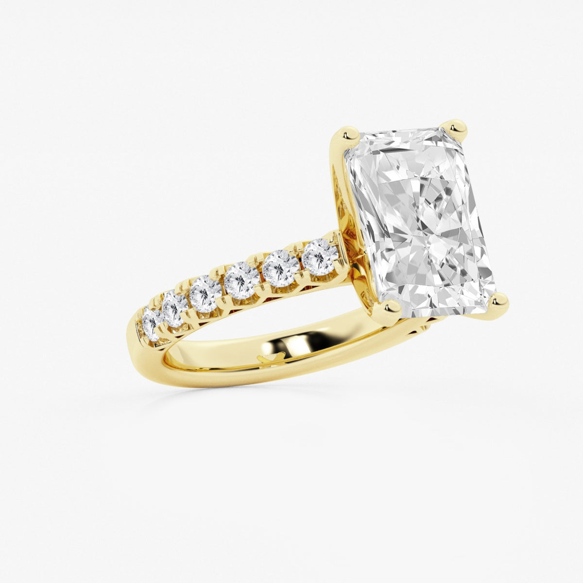 Aria - Crown-Inspired Side Stones Engagement Ring