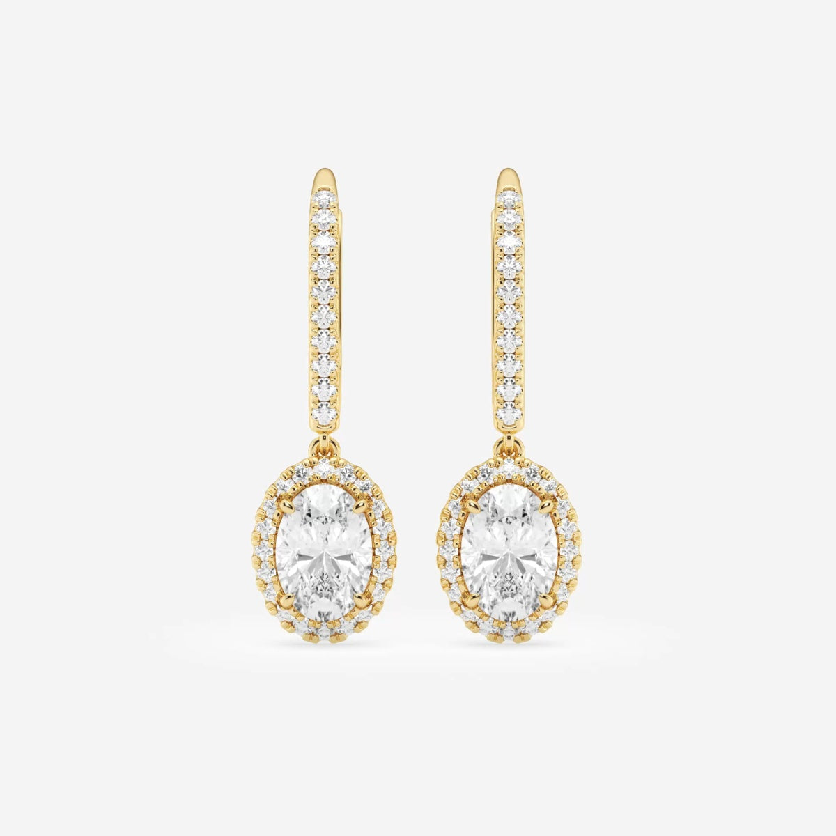 Aurora - Timeless Halo Drop Earrings