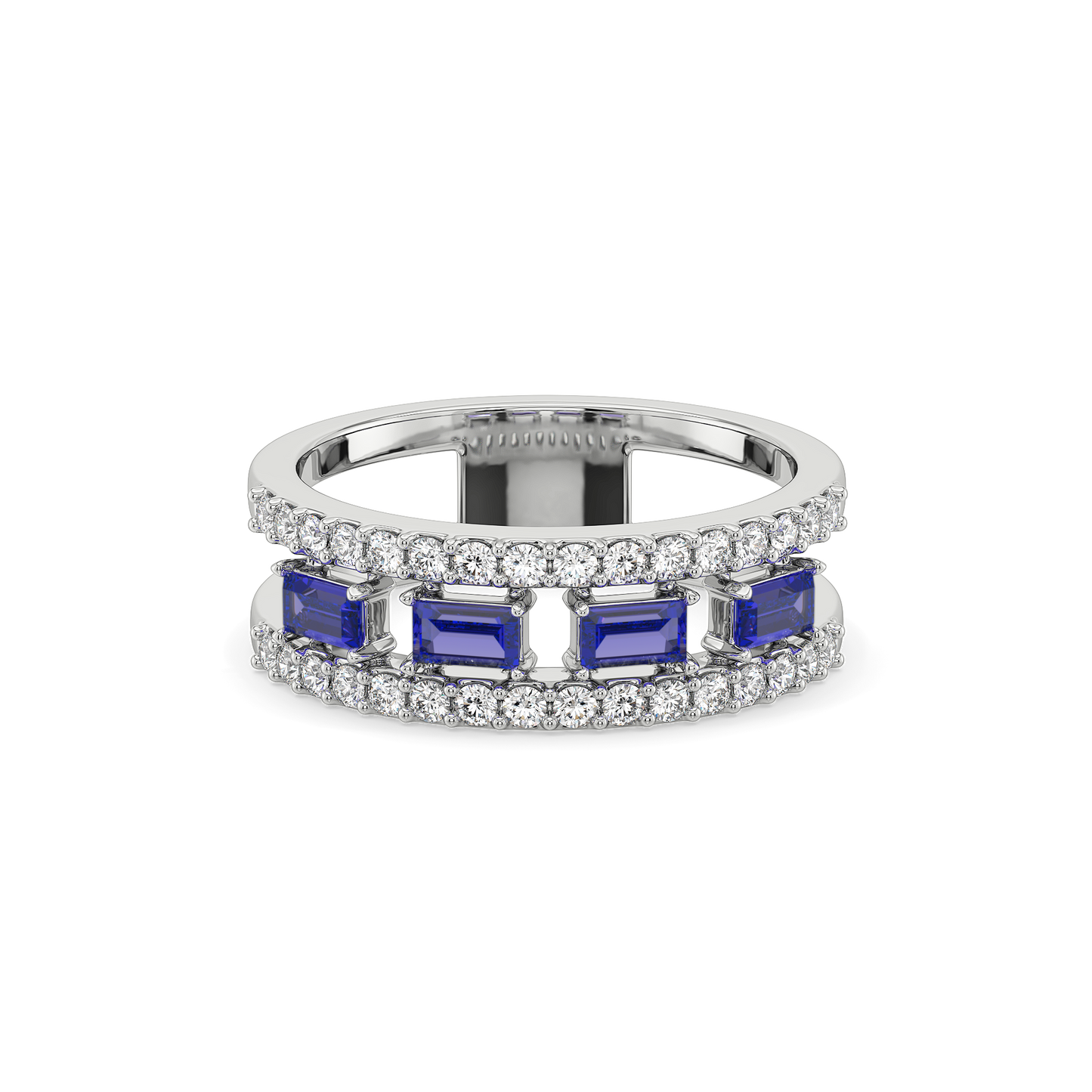 Blue Sapphire Soiree - Lab Diamond Fashion Ring