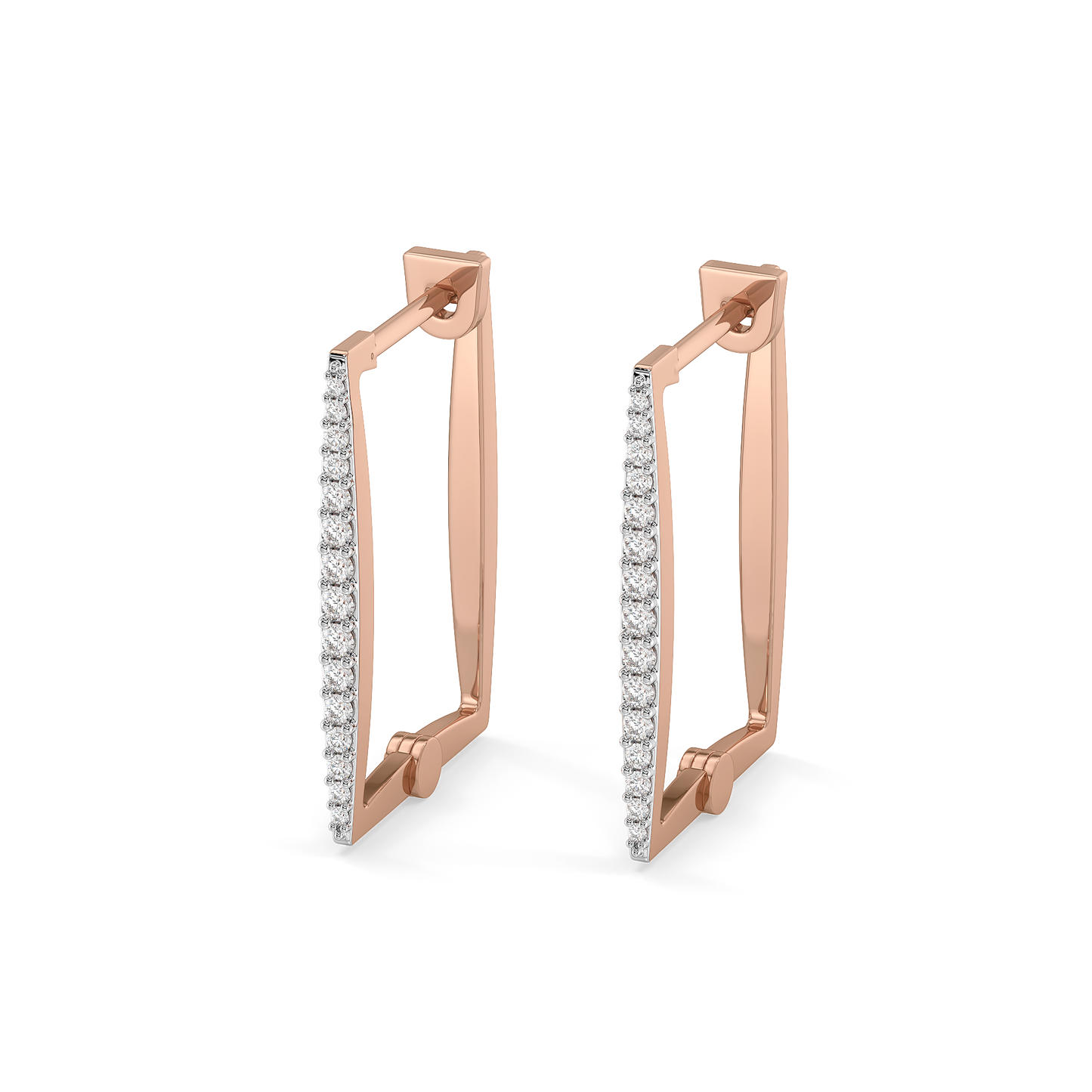Blush Huggies - Lab Diamond Earrings