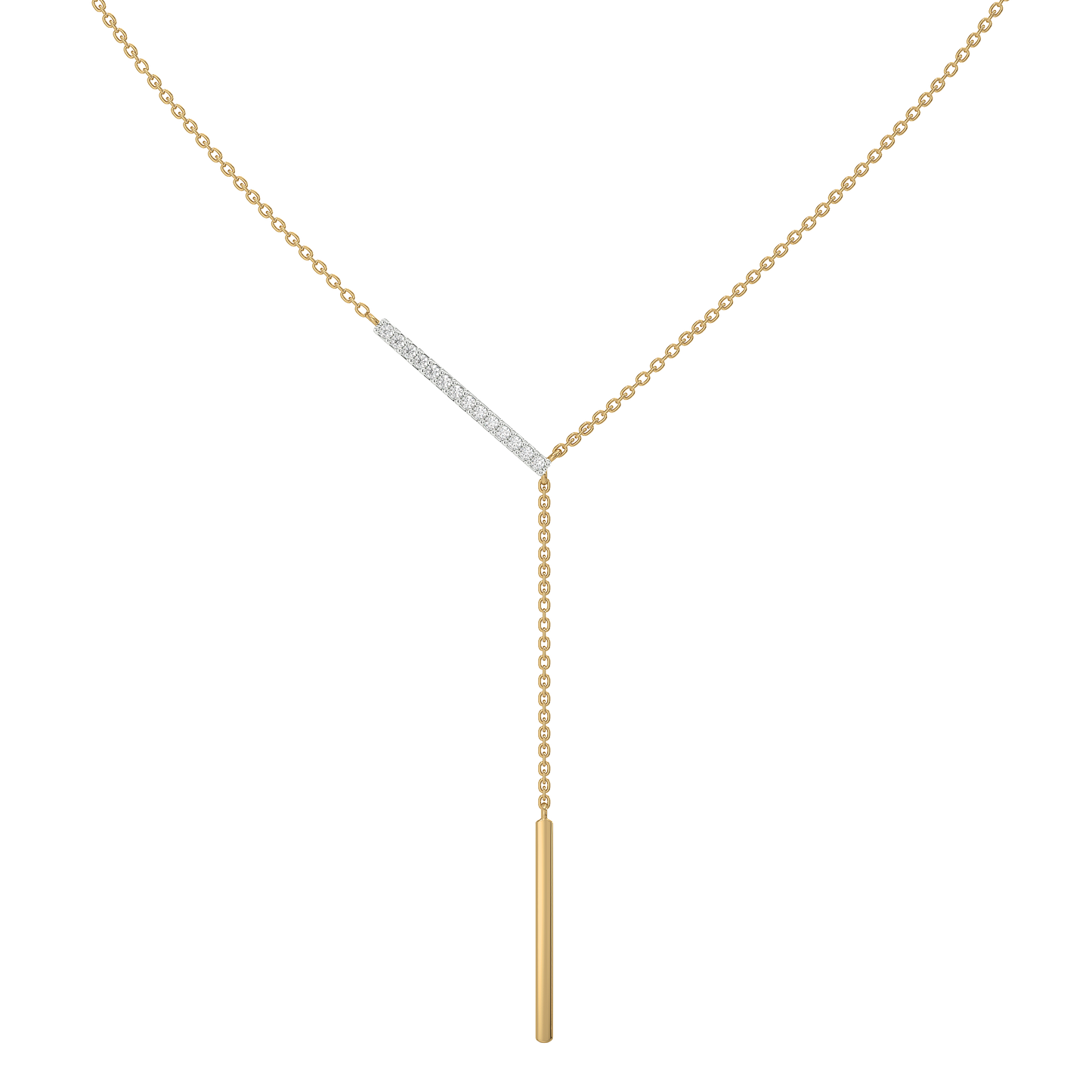 Cera Lariat - Lab Diamond Necklace