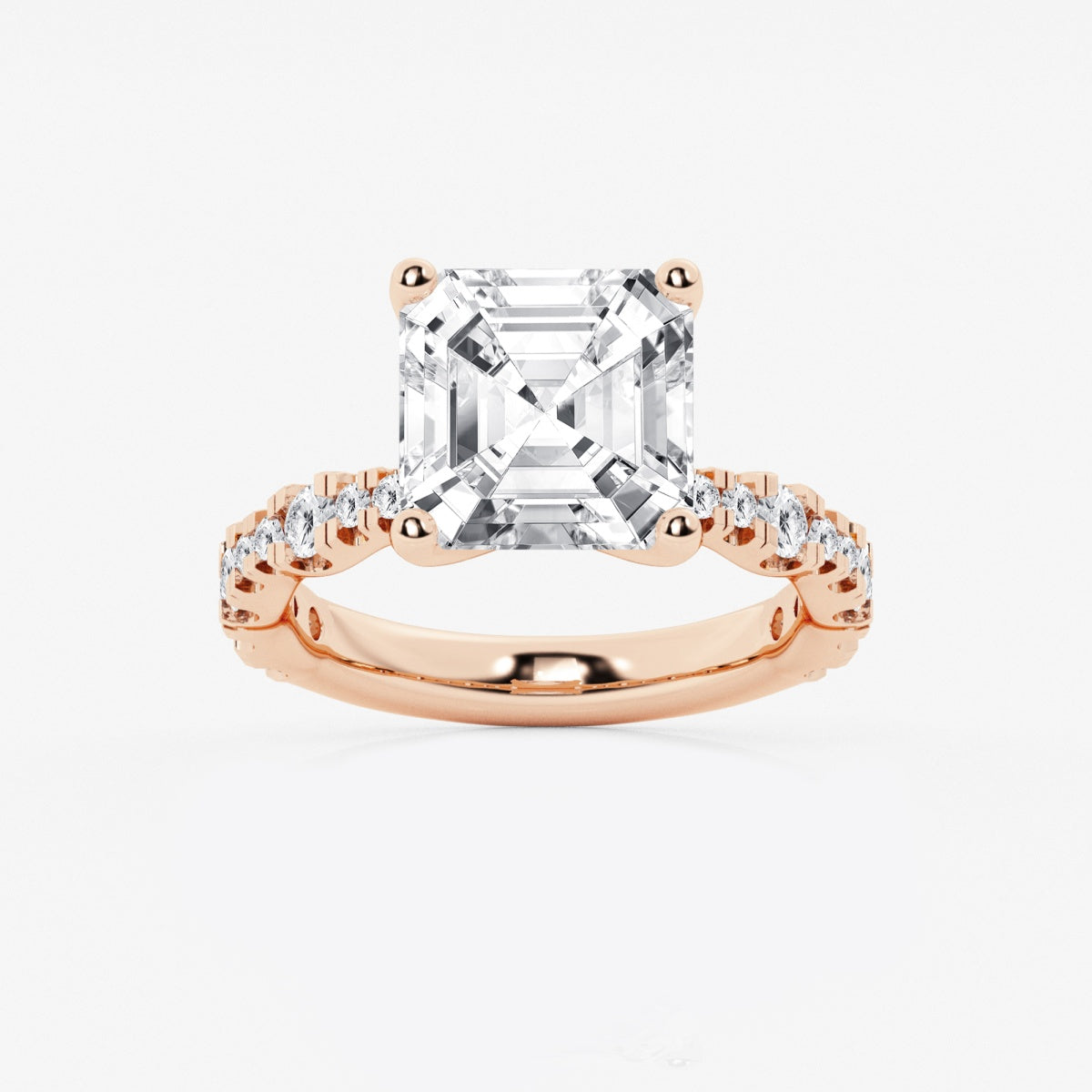 Clara - Station Side Stones Engagement Ring