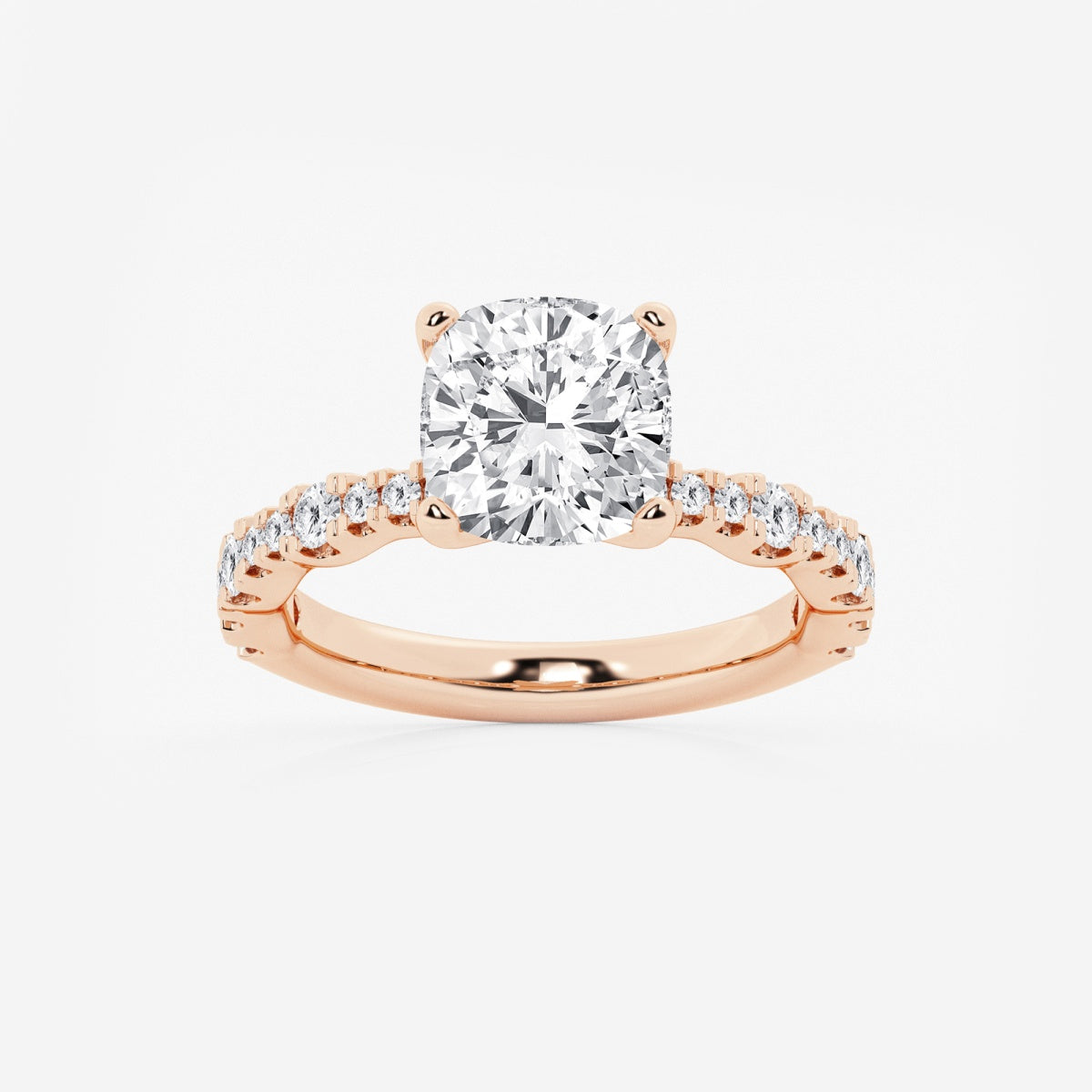 Clara - Station Side Stones Engagement Ring