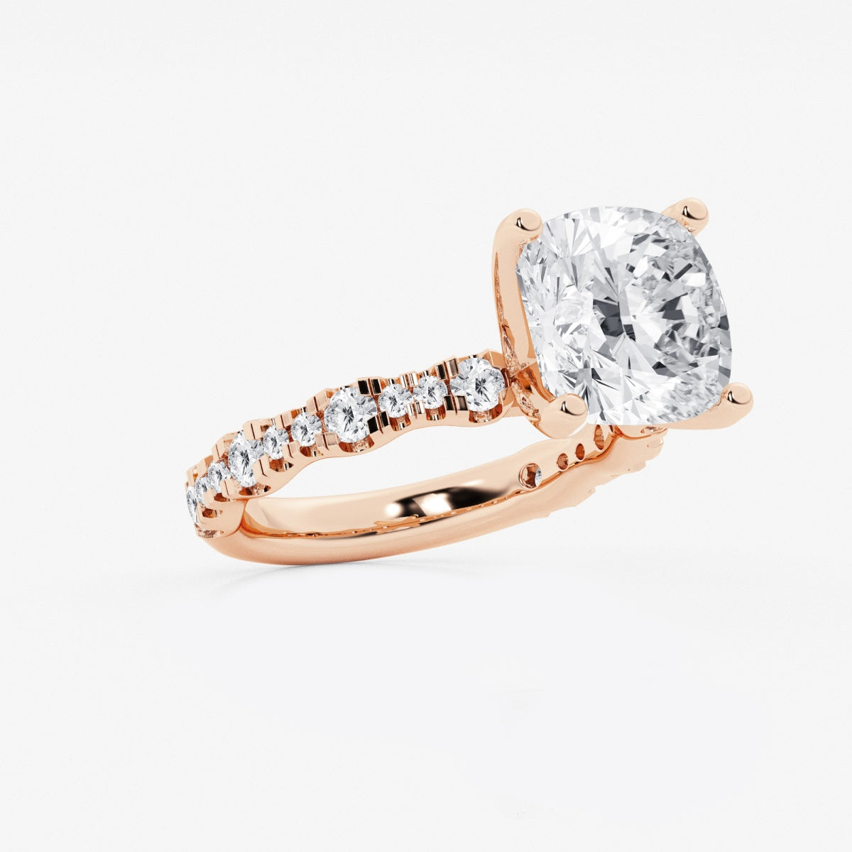 Clara - Station Side Stones Engagement Ring