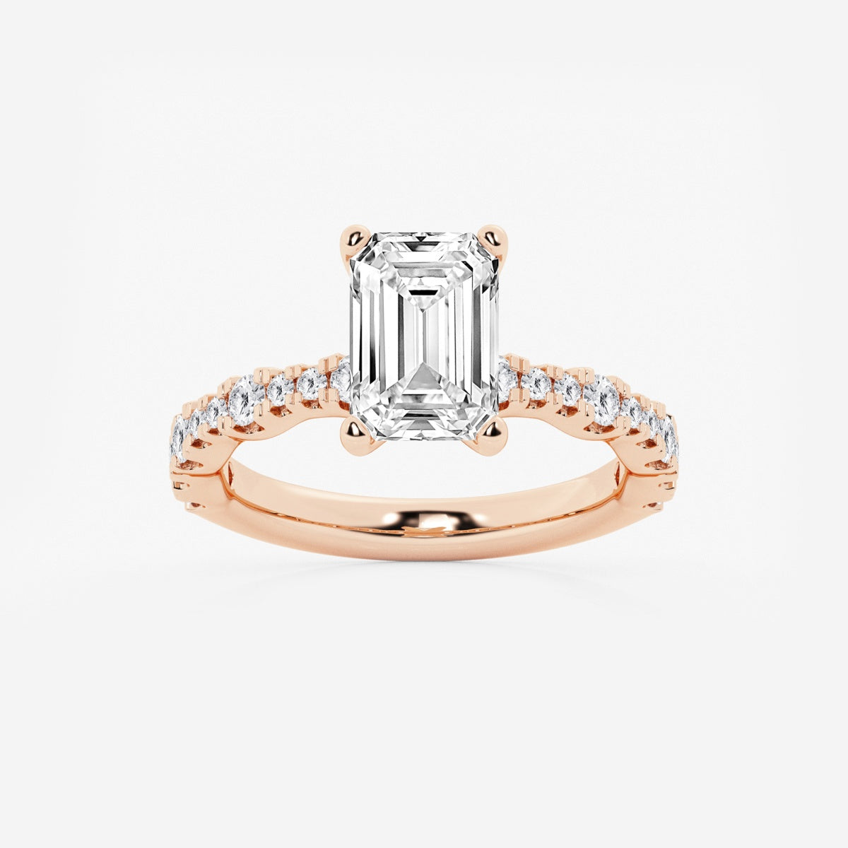 Clara - Station Side Stones Engagement Ring