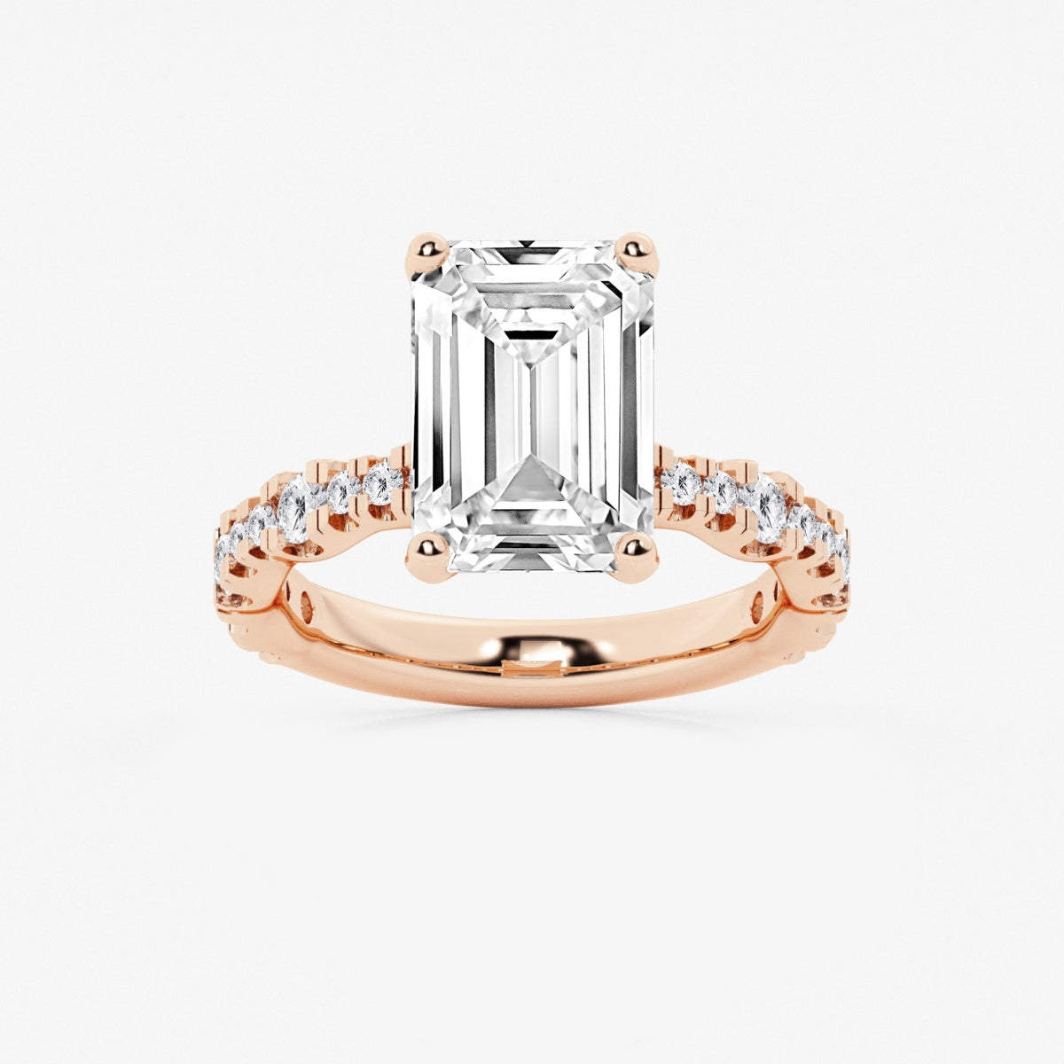 Clara - Station Side Stones Engagement Ring