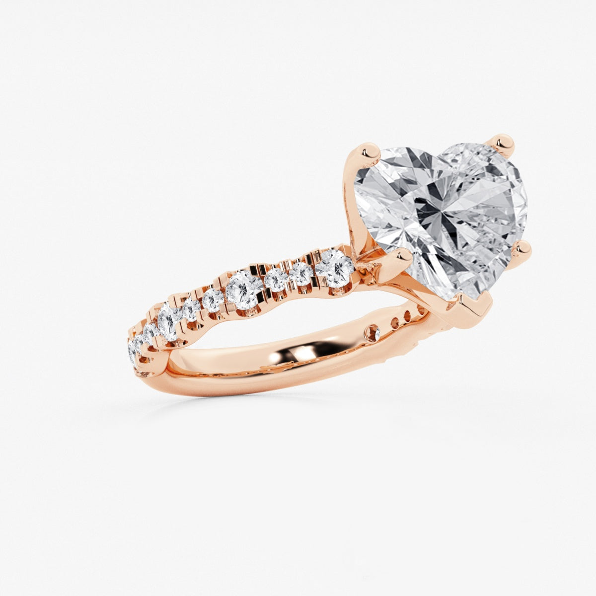 Clara - Station Side Stones Engagement Ring