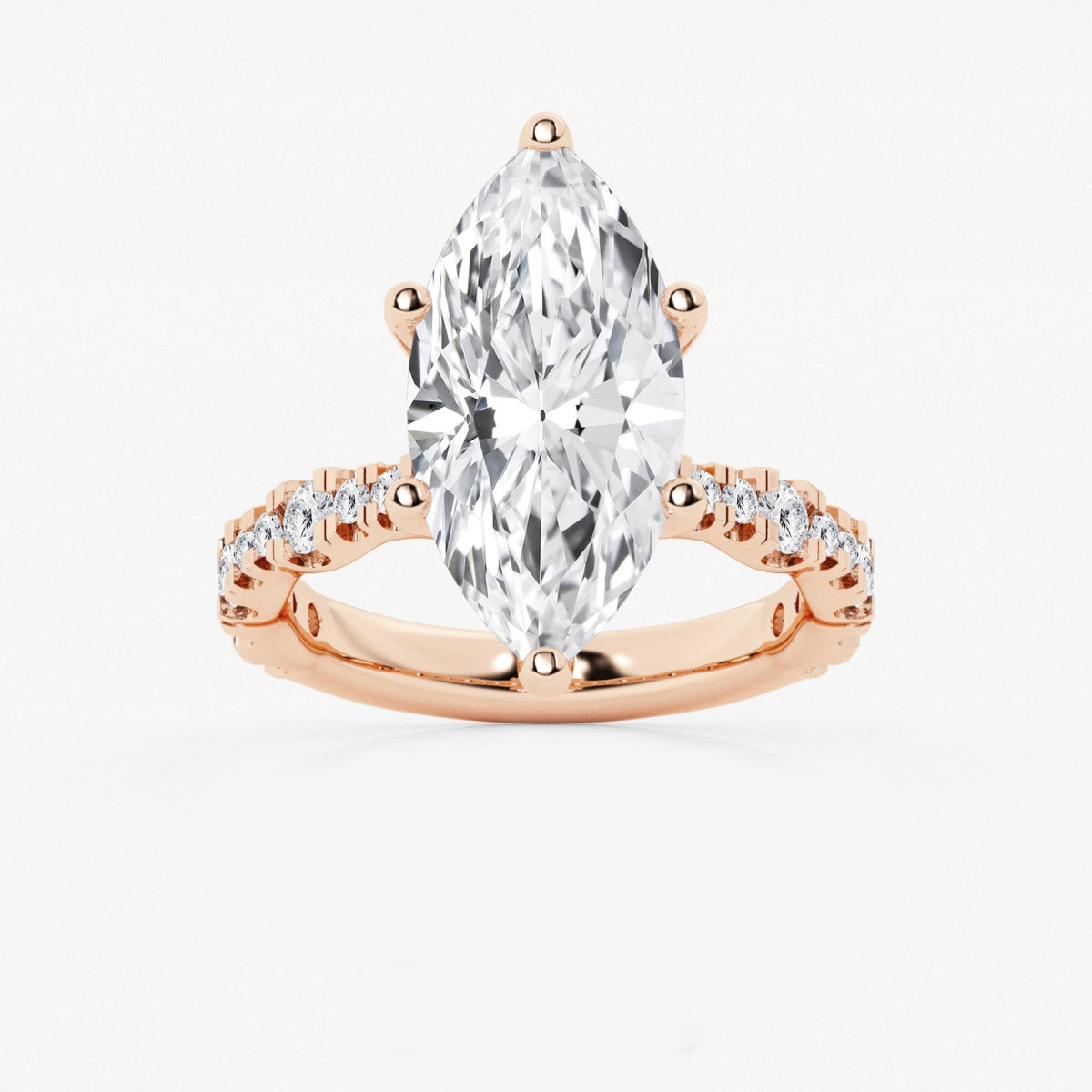 Clara - Station Side Stones Engagement Ring