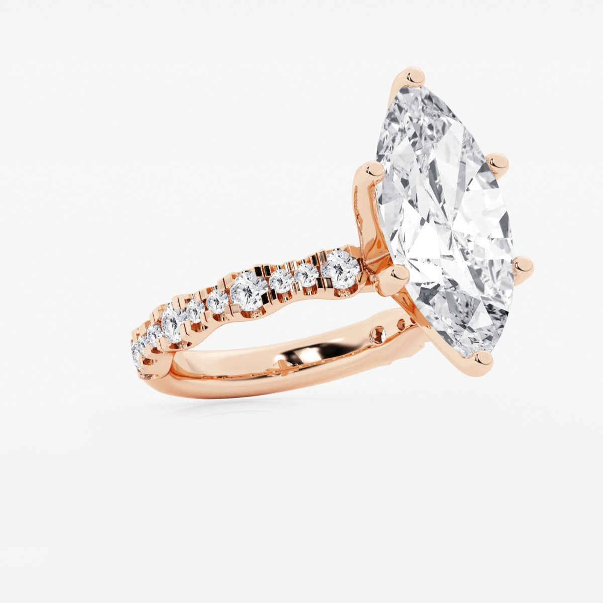 Clara - Station Side Stones Engagement Ring