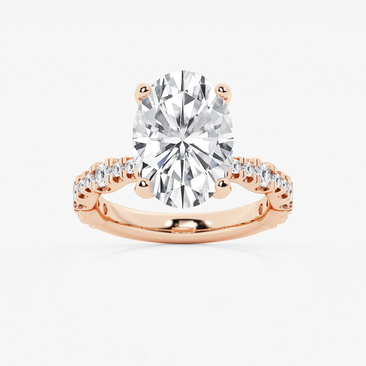 Clara - Station Side Stones Engagement Ring