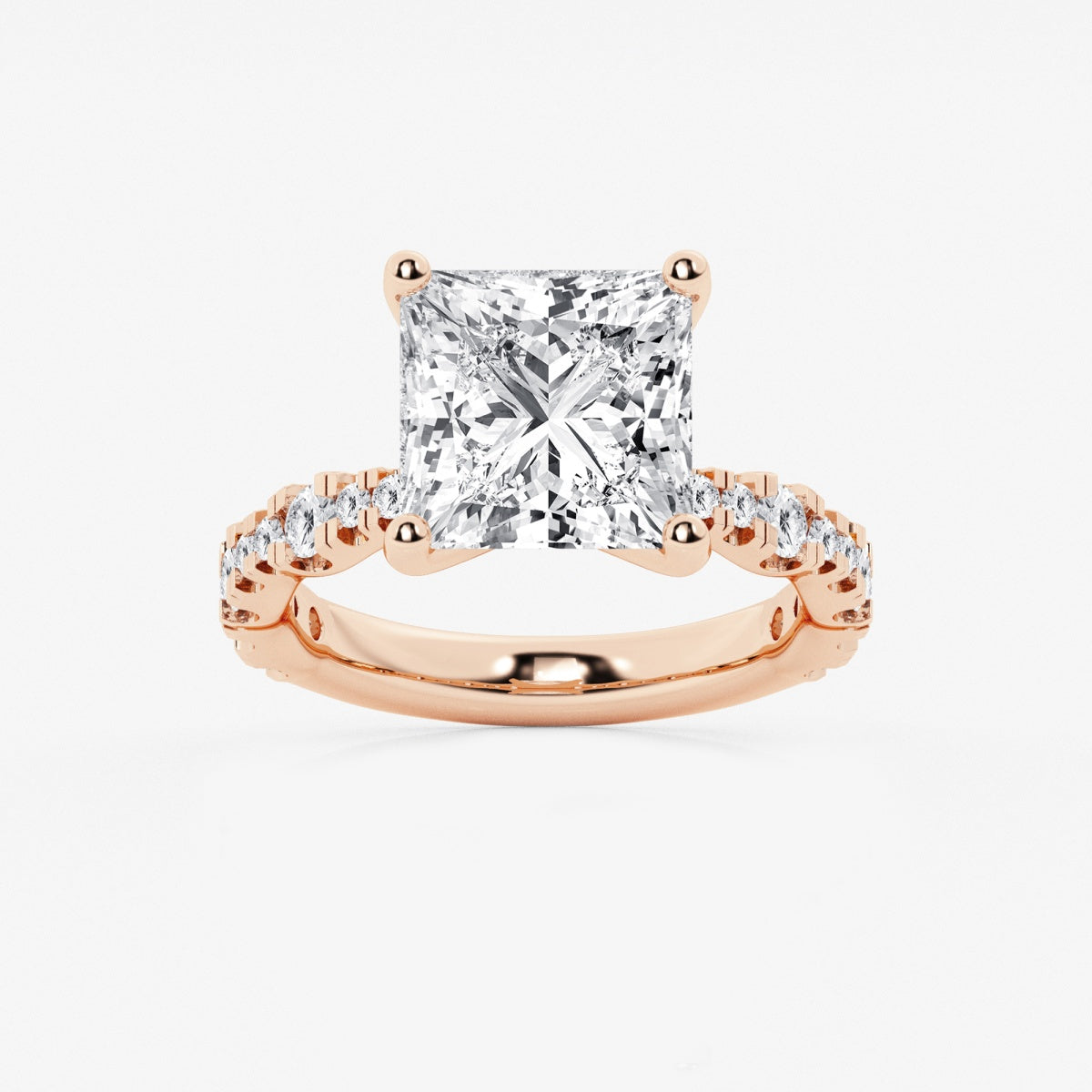 Clara - Station Side Stones Engagement Ring