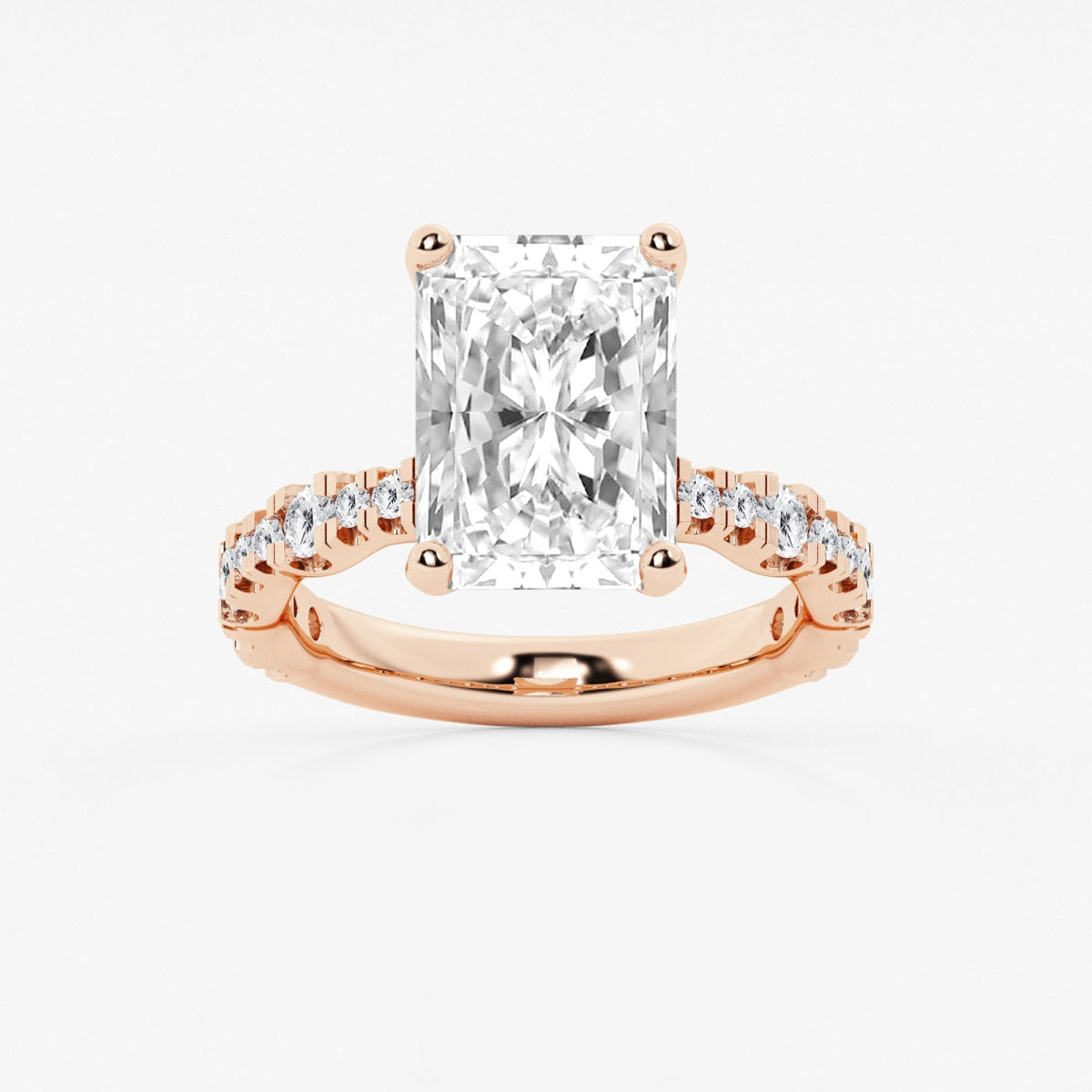 Clara - Station Side Stones Engagement Ring