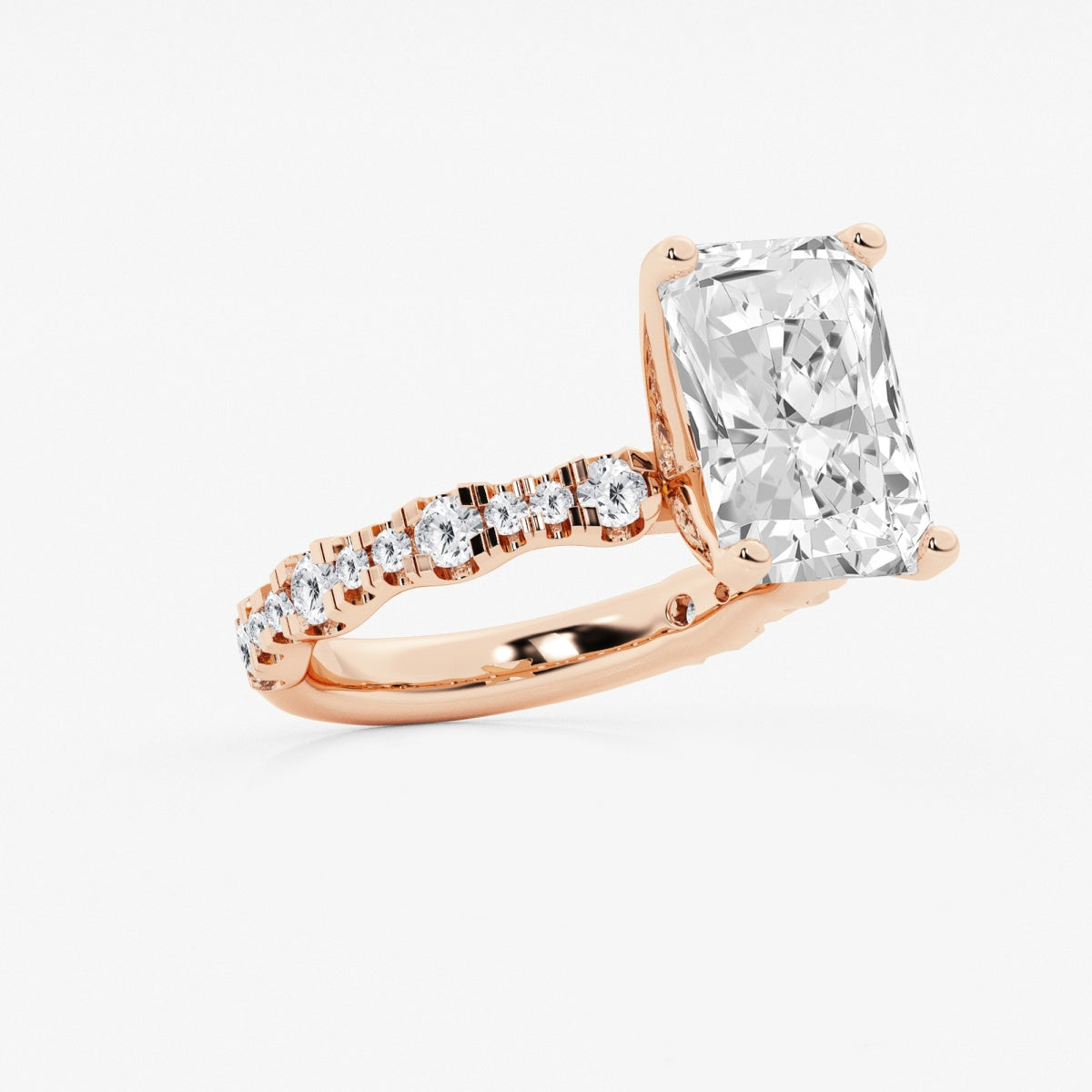 Clara - Station Side Stones Engagement Ring