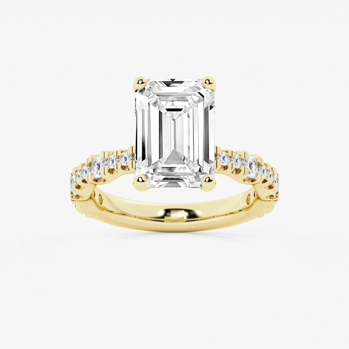 Clara - Station Side Stones Engagement Ring
