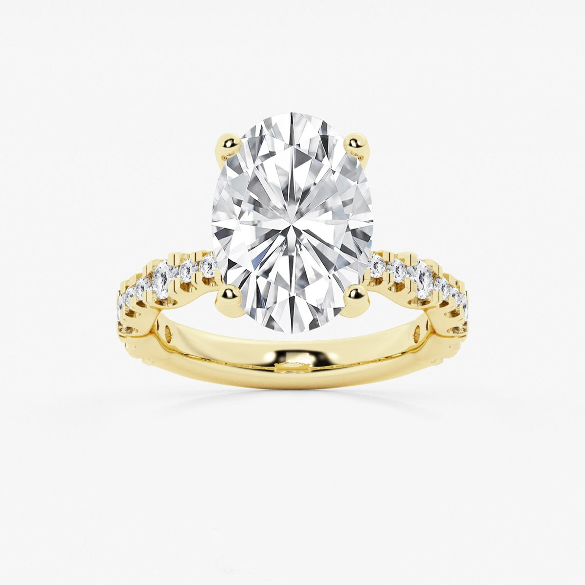 Clara - Station Side Stones Engagement Ring