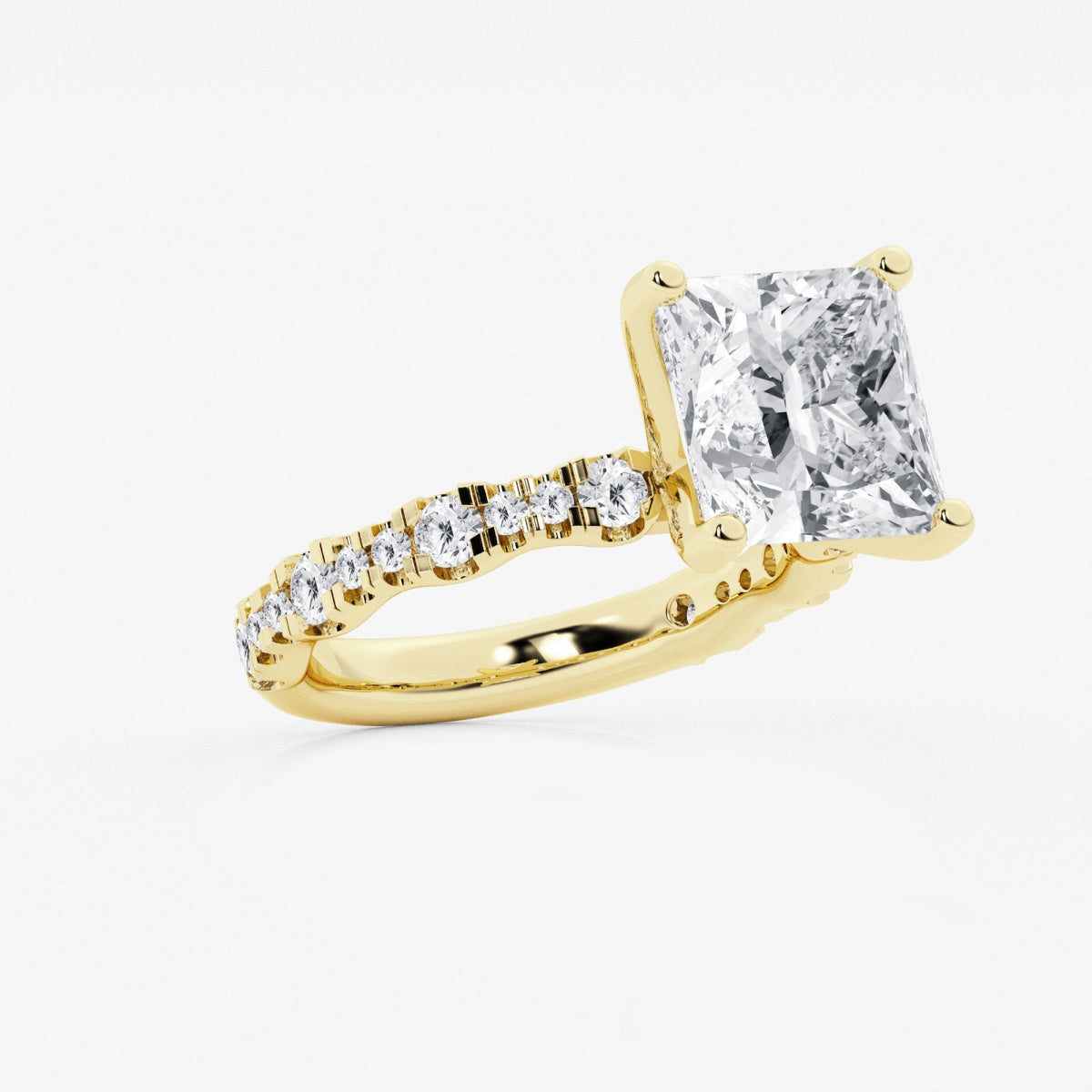 Clara - Station Side Stones Engagement Ring