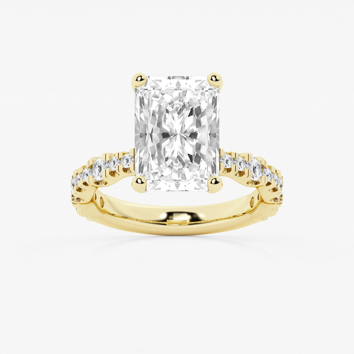 Clara - Station Side Stones Engagement Ring