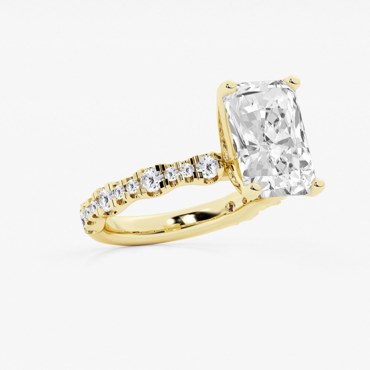 Clara - Station Side Stones Engagement Ring