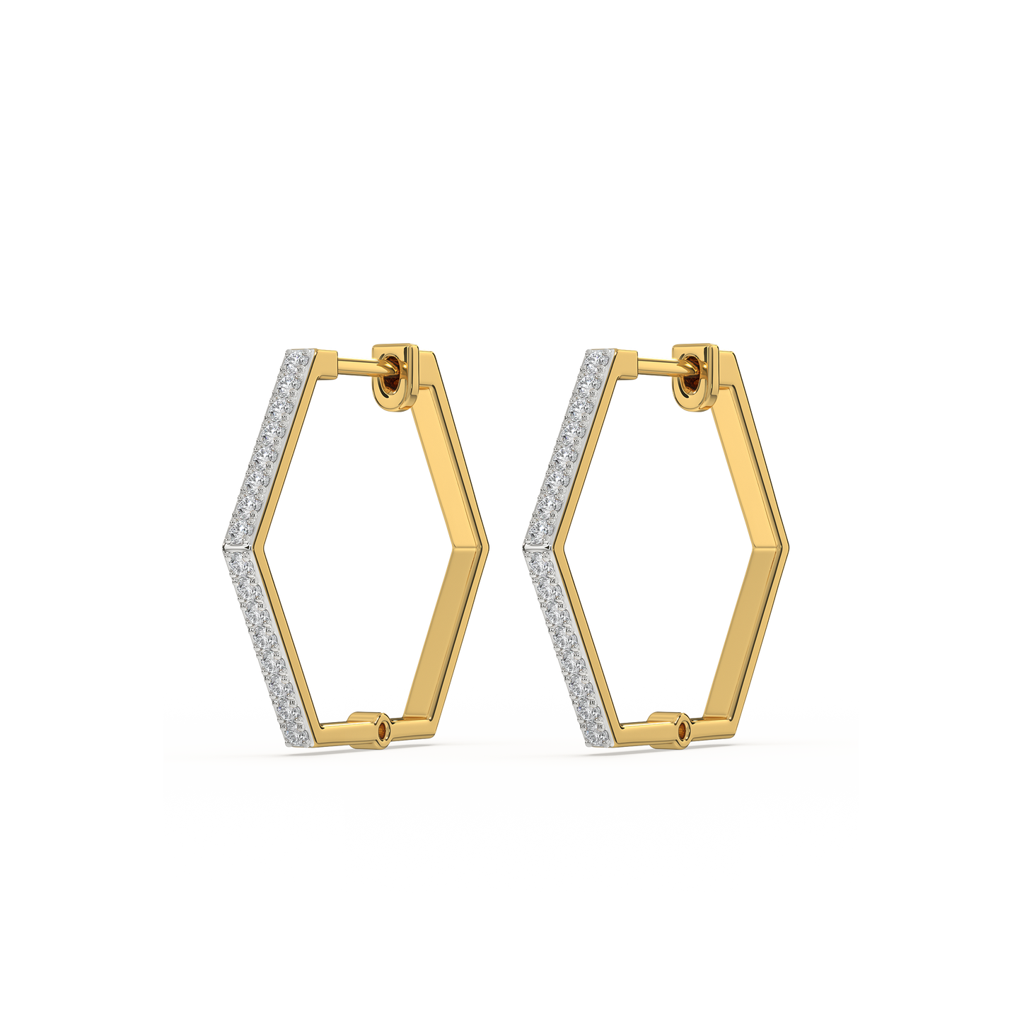 Classic Huggies - Lab Diamond Earrings