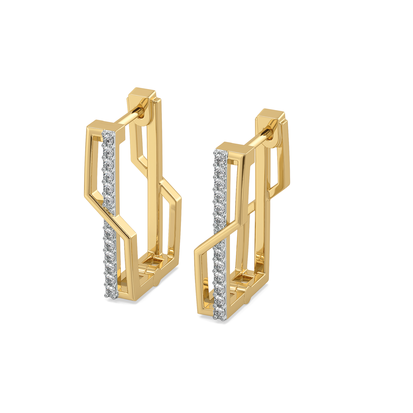 Classic Snug Huggies - Lab Diamond Earrings
