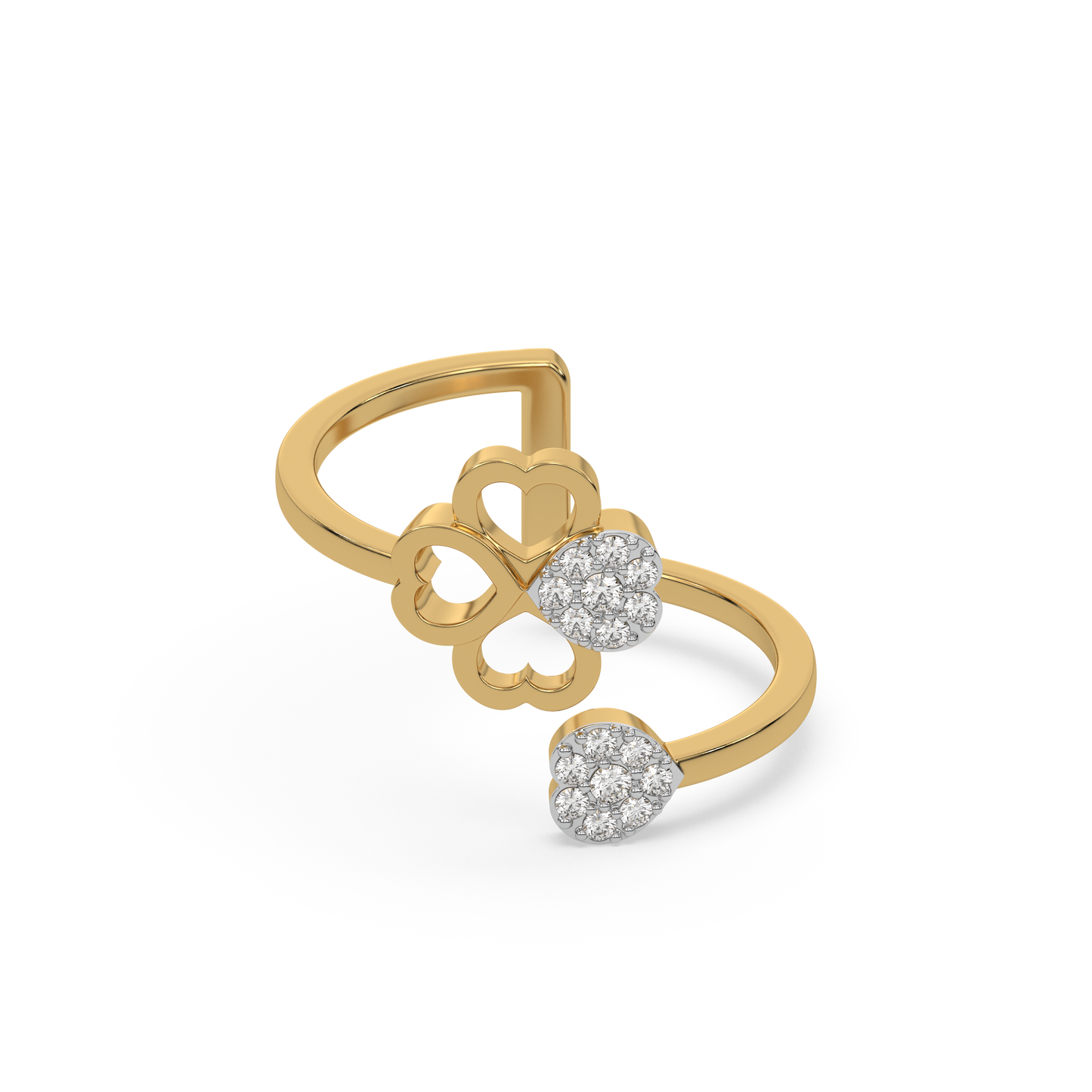 Clover Luxe - Lab Diamond Open Top Ring