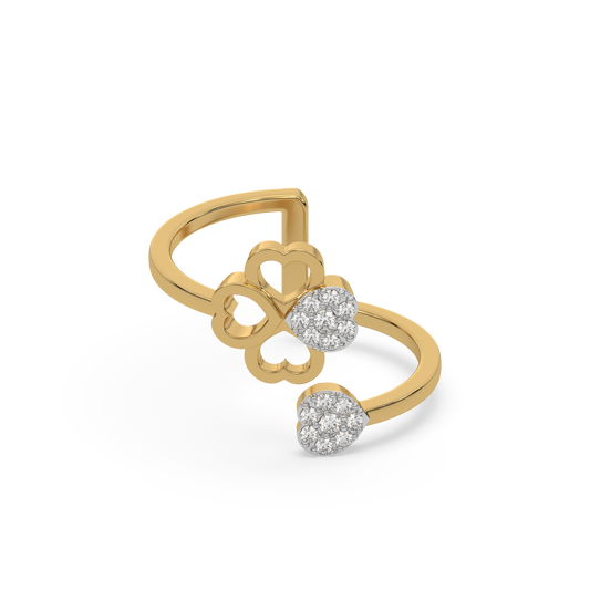 Clover Luxe - Lab Diamond Open Top Ring