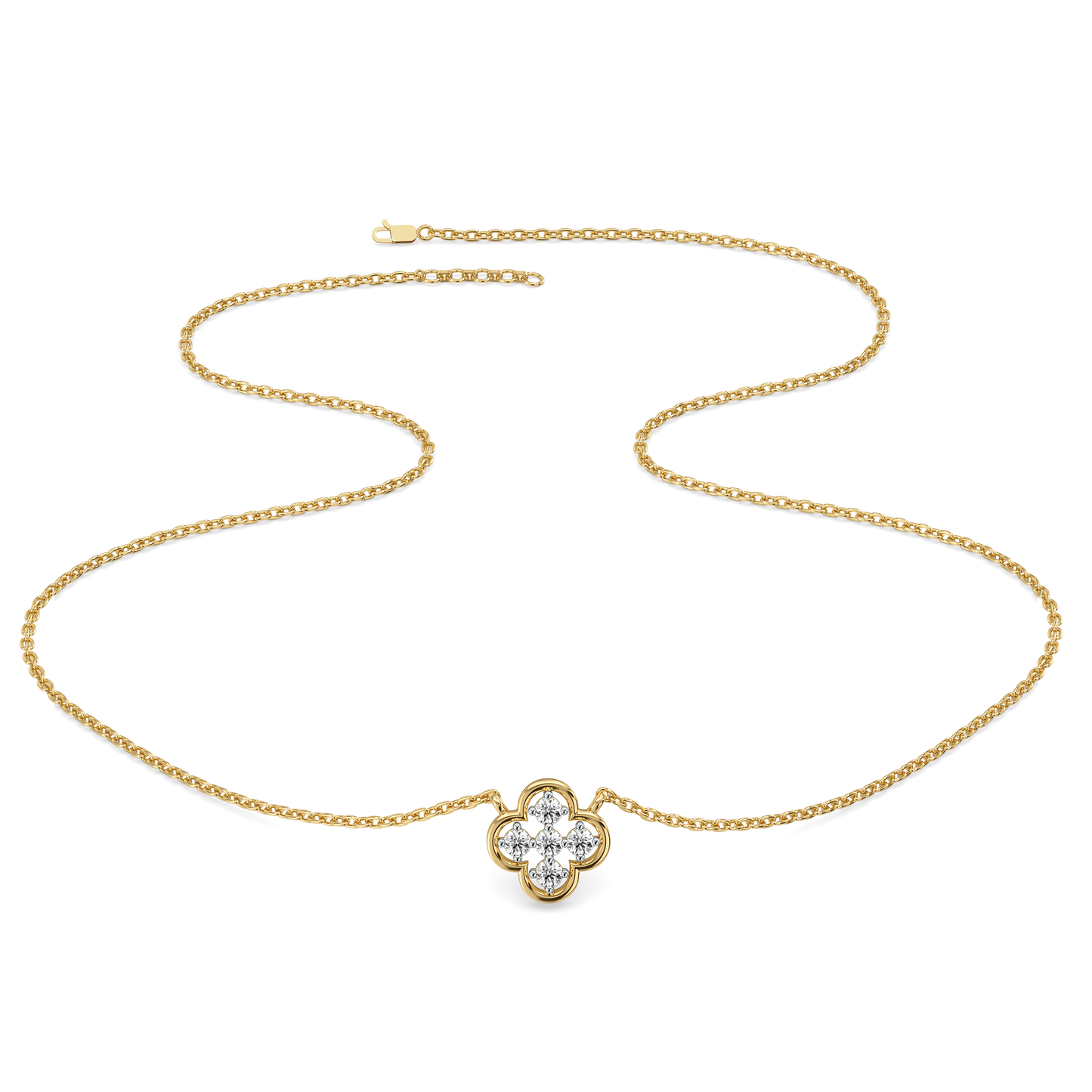Clover - Lab Diamond Pendant Necklace