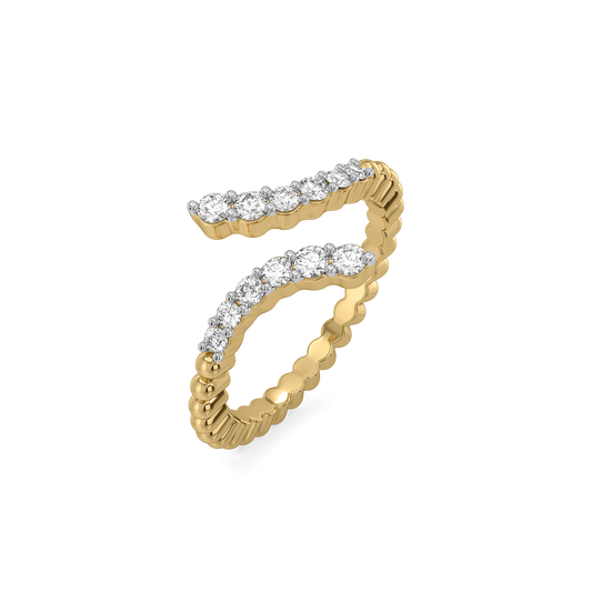 "Dare to Sparkle" - Lab Diamond Open Top Ring