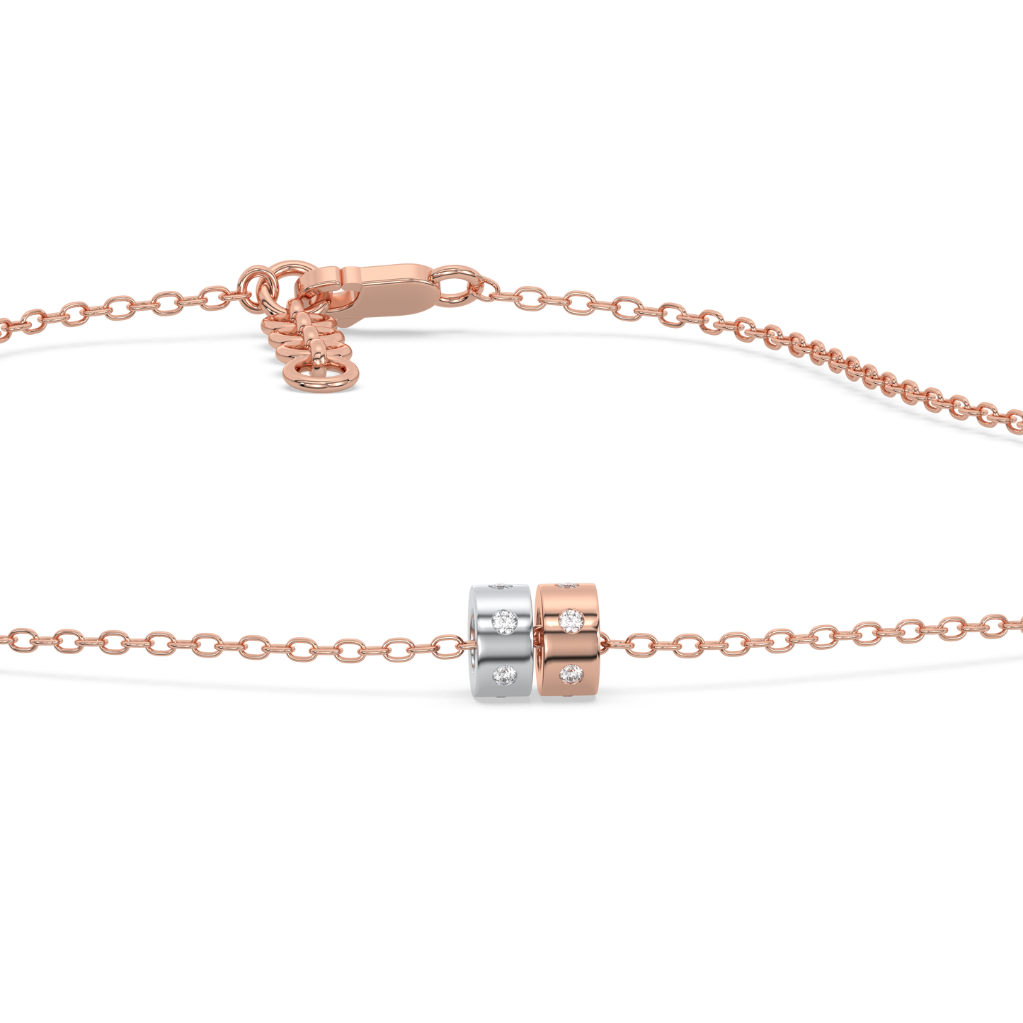 Duo Harmony - Lab Diamond Pendant Necklace